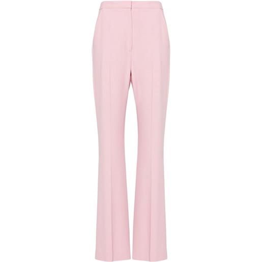 Alexander McQueen pantaloni svasati a vita alta - rosa