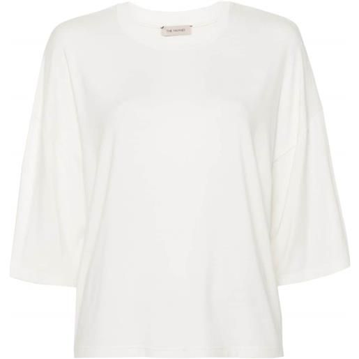 The Mannei t-shirt con maniche a spalla bassa - bianco