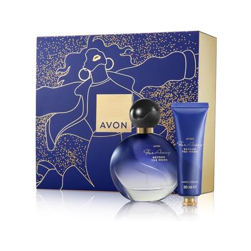 Avon far away beyond the moon - set regalo in due pezzi con eau de parfum far away beyond the moon da 50 ml e crema mani da 30 ml