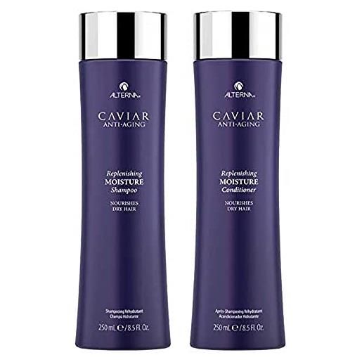 Alterna caviar replenishing moisture shampoo & conditioner duo (8.5 oz each) by Alterna