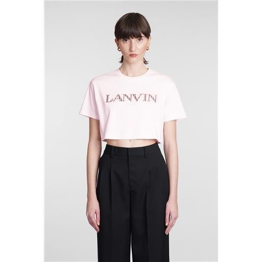 Lanvin t-shirt in cotone rosa