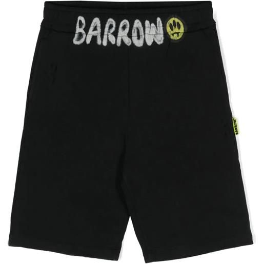 Barrow Kids shorts in cotone nero