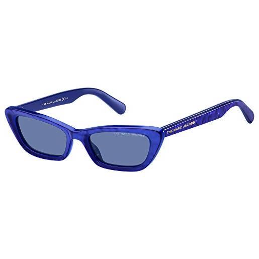 Marc Jacobs marc 499/s s92/ku mop sunglasses unisex acetate, standard, 51 occhiali, blue mother of pearl, donna