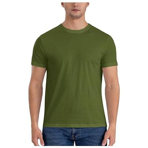 KWQDOZF ram-m-stein t-shirt da uomo t-shirt a maniche corte summer tee top moss green l