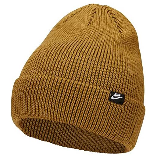 Nike berretto invernale lavorato a maglia, per tutti i giorni, unisex, taglia unica, marrone, marrone