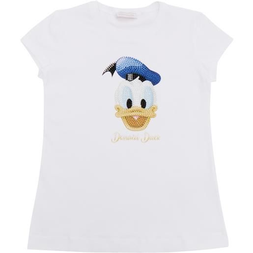Monnalisa t-shirt bianca donald duck