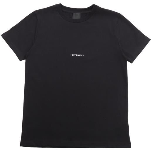 Givenchy Kids t-shirt nera con logo