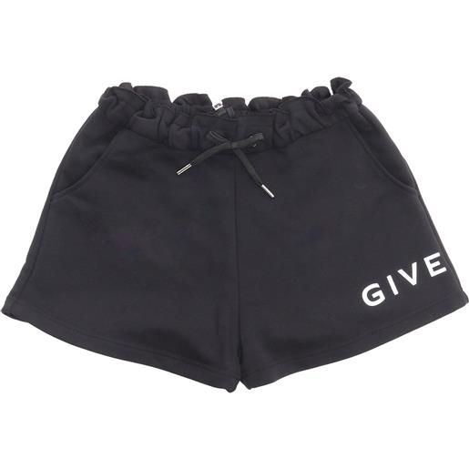 Givenchy Kids shorts neri con logo