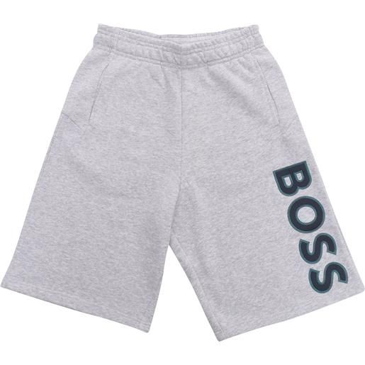Boss shorts grigi con logo
