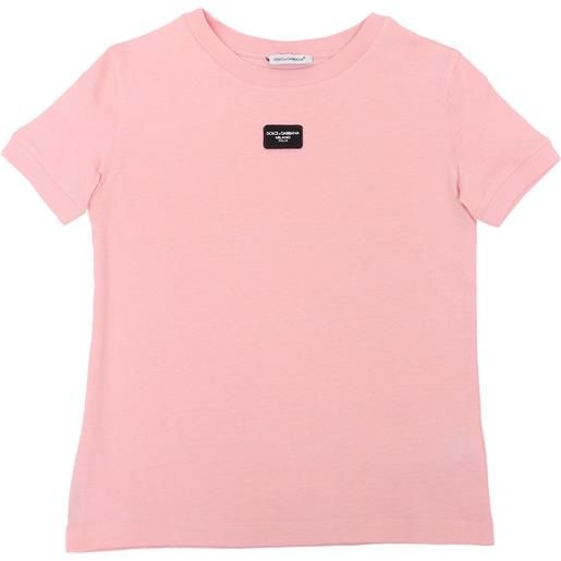 Dolce & Gabbana Junior t-shirt d&g rosa da bambina