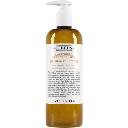 KIEHL'S calendula deep cleansing foaming face wash 500ml sapone detergente viso