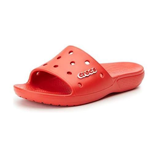 Crocs classic Crocs slide, infradito unisex - adulto, fiamma rossa, 45/46 eu