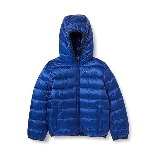 Champion legacy legacy outdoor k - light wr hooded giacca imbotita, blu marittimo, 9-10 anni bambino fw23
