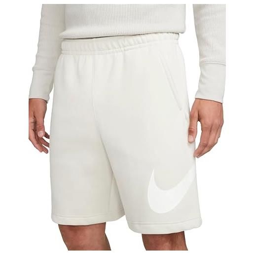 Nike bv2721-073 m nsw club short bb gx pantaloncini uomo light bone/white/white taglia 3xl