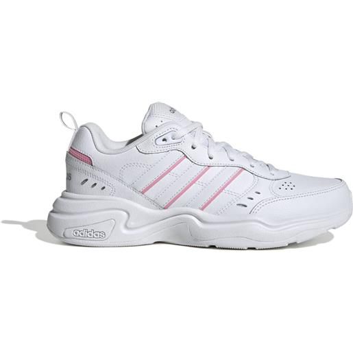 Adidas strutter cloud white/pink da donna