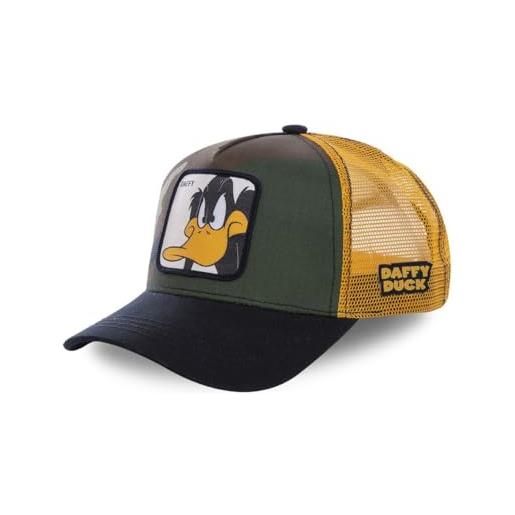 Capslab - cappellino motivo: "looney tunes", modello trucker daffy2 taglia unica
