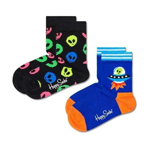Happy Socks alien calzini, multicolore, 7-9 anni unisex-bambini e ragazzi
