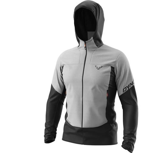 Dynafit traverse alpha hoodie fleece grigio 2xl uomo