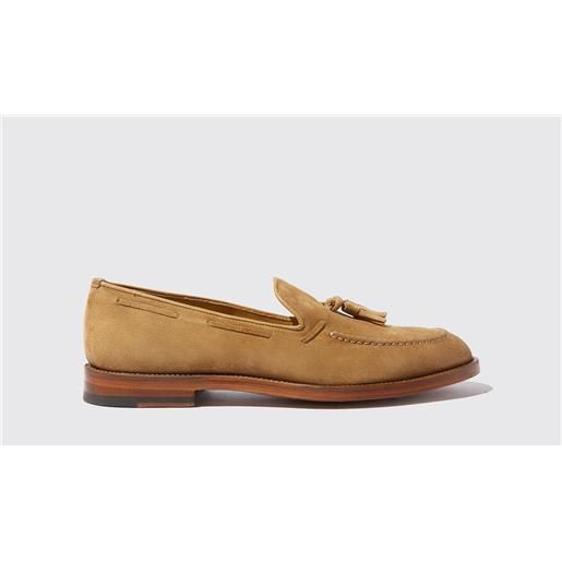 Scarosso william tan suede tabacco - camoscio