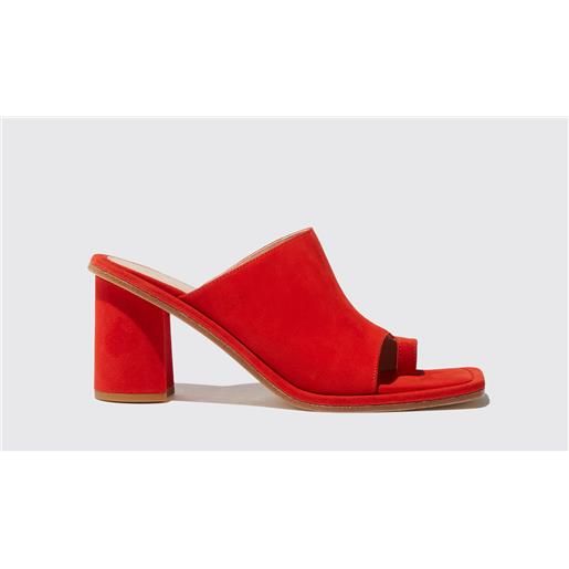 Scarosso gwen red suede red - suede leather