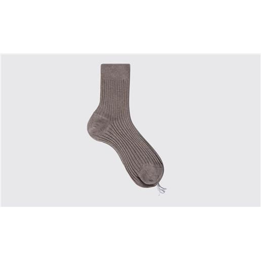 Scarosso grey cotton ankle socks grey - cotton