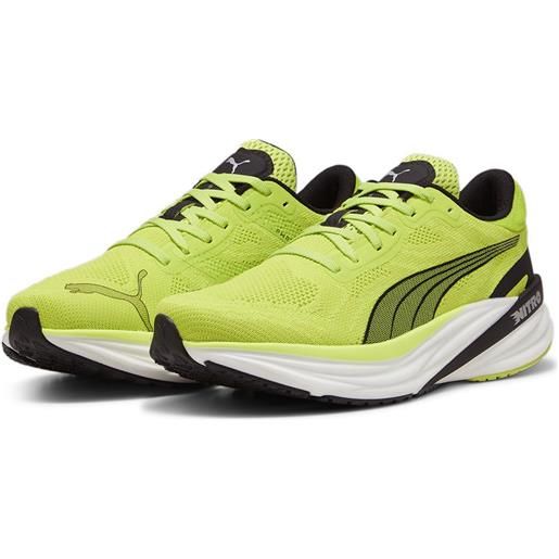 Puma magnify nitro 2 running shoes verde eu 40 uomo