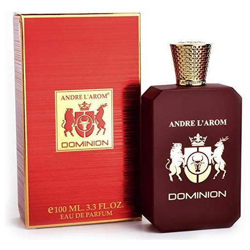 Andre L'Arom dominion eau de parfum | profumo per uomo 100 ml | lunga durata | fragranza pelle | ottima idea regalo