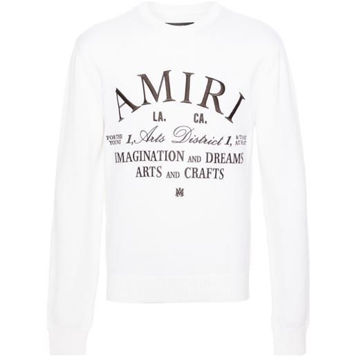 AMIRI maglione arts district - bianco