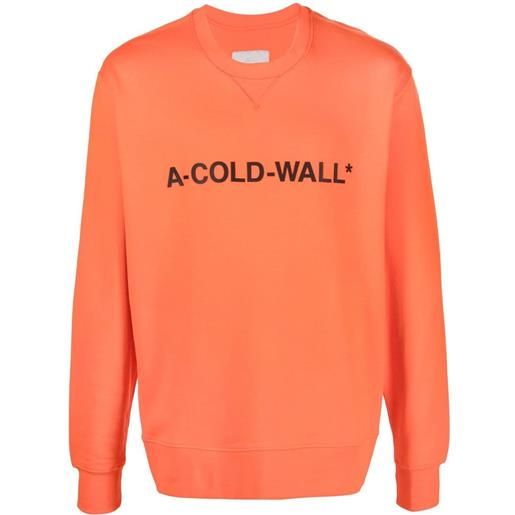 A-COLD-WALL* felpa con stampa - arancione