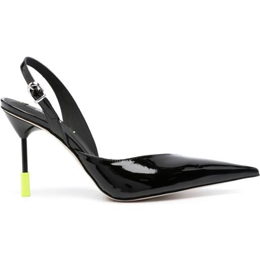 MSGM pumps con cinturino posteriore - nero