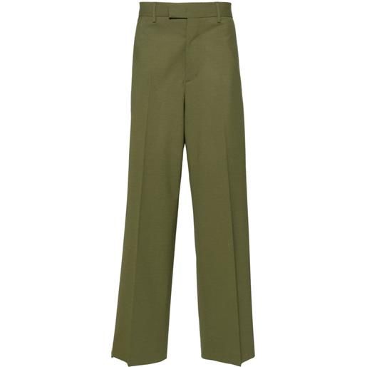 MSGM pantaloni sartoriali dritti - verde