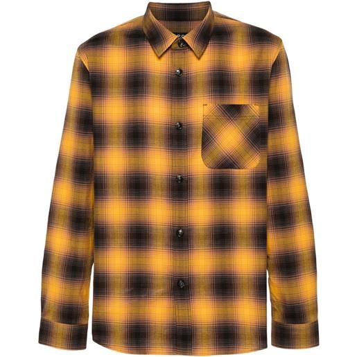 A.P.C. camicia trek a quadri - giallo