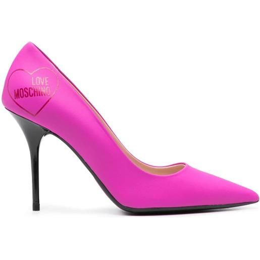 Love Moschino pumps in pelle - rosa