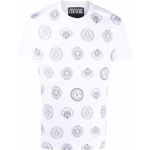 Versace Jeans Couture t-shirt medusa con stampa - bianco