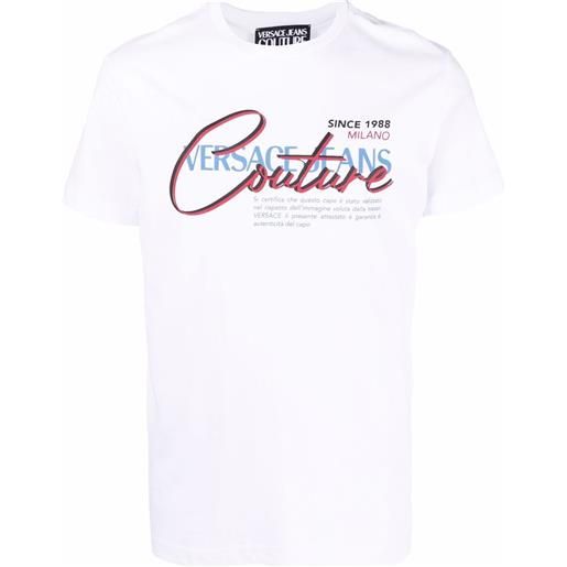 Versace Jeans Couture t-shirt con stampa - bianco
