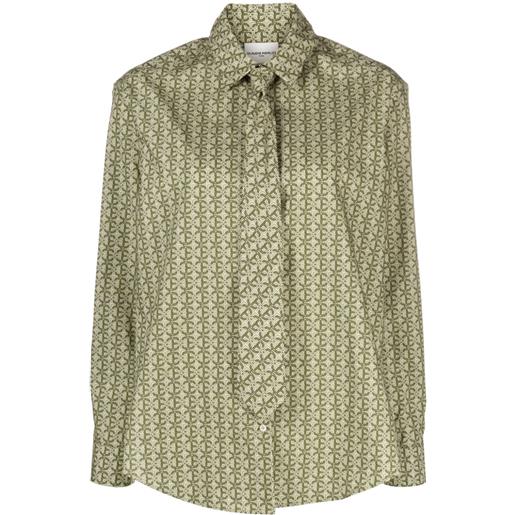 Claudie Pierlot camicia con stampa geometrica - verde