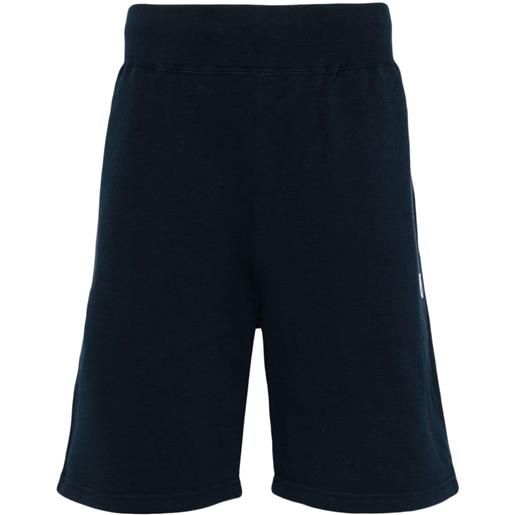 A BATHING APE® shorts sportivi dritti - blu
