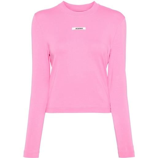 Jacquemus t-shirt a maniche lunghe - rosa