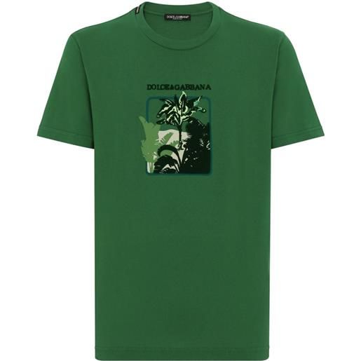 Dolce & Gabbana t-shirt con stampa - verde
