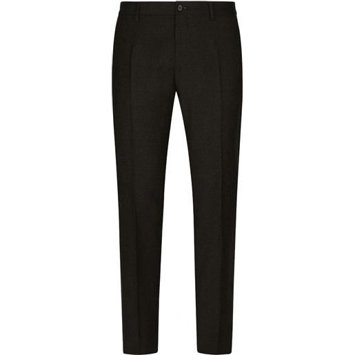 Dolce & Gabbana pantaloni sartoriali con piega - nero