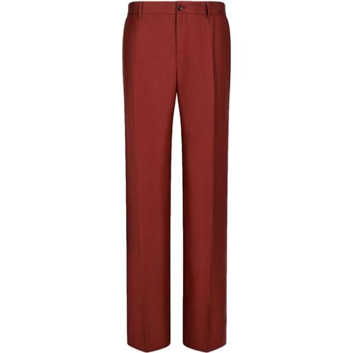Dolce & Gabbana pantaloni sartoriali con pieghe - rosso