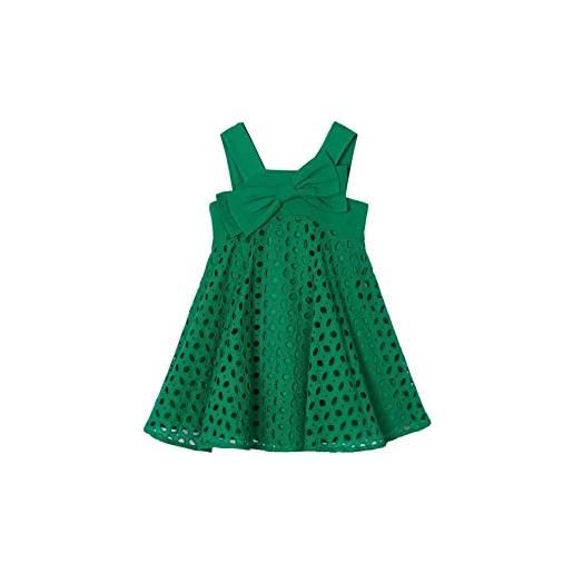 Mayoral vestito traforato per bambine e ragazze smeraldo 9 anni (134cm)