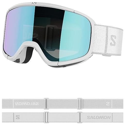 Salomon aksium 20 s, occhiali sci snowboard unisex: ottima vestibilità e comfort, durabilità, e superiore protezione oculare, nero, senza taglia