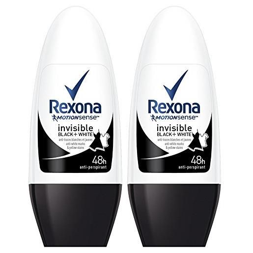 Rexona deodorante donna sfera invisible black + white 50 ml - set di 2