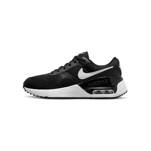 Nike air max systm, sneaker uomo, black/white-wolf grey, 36.5 eu