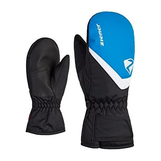 Ziener loriano - guanti da sci per bambini, impermeabili, traspiranti, colore nero, 4