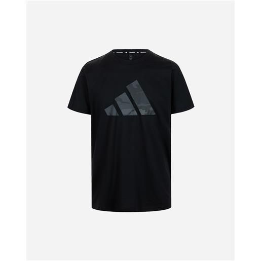 Adidas big logo camo m - t-shirt training - uomo