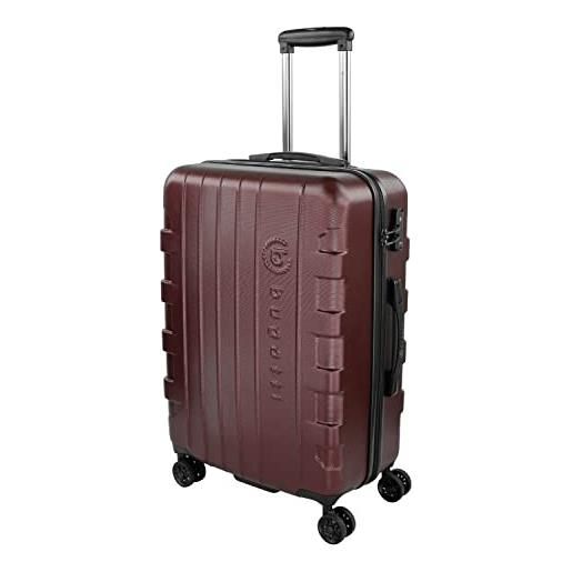 bugatti galatea valigia rigida 66x47x26,5 cm - 65l, 4 ruote con chiusura a combinazione tsa, rosso