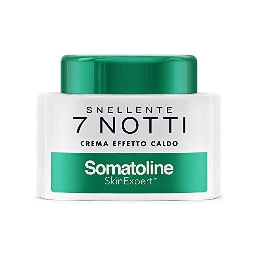 Somatoline SkinExpert, snellente 7 notti crema effetto caldo, trattamento corpo anticellulite, ultra intensivo con estratto di alga rossa, 400ml