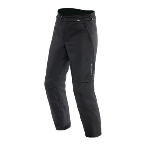 Dainese - rolle wp pants, pantaloni moto impermeabili, fodera termica rimovibile, protezioni sulle ginocchia e fianchi, pantaloni moto da uomo, nero, 56